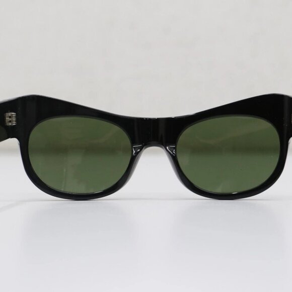 Gucci [GG0870S 001] Men's Black /Green Oval Sunglasses - Picture 6 of 14
